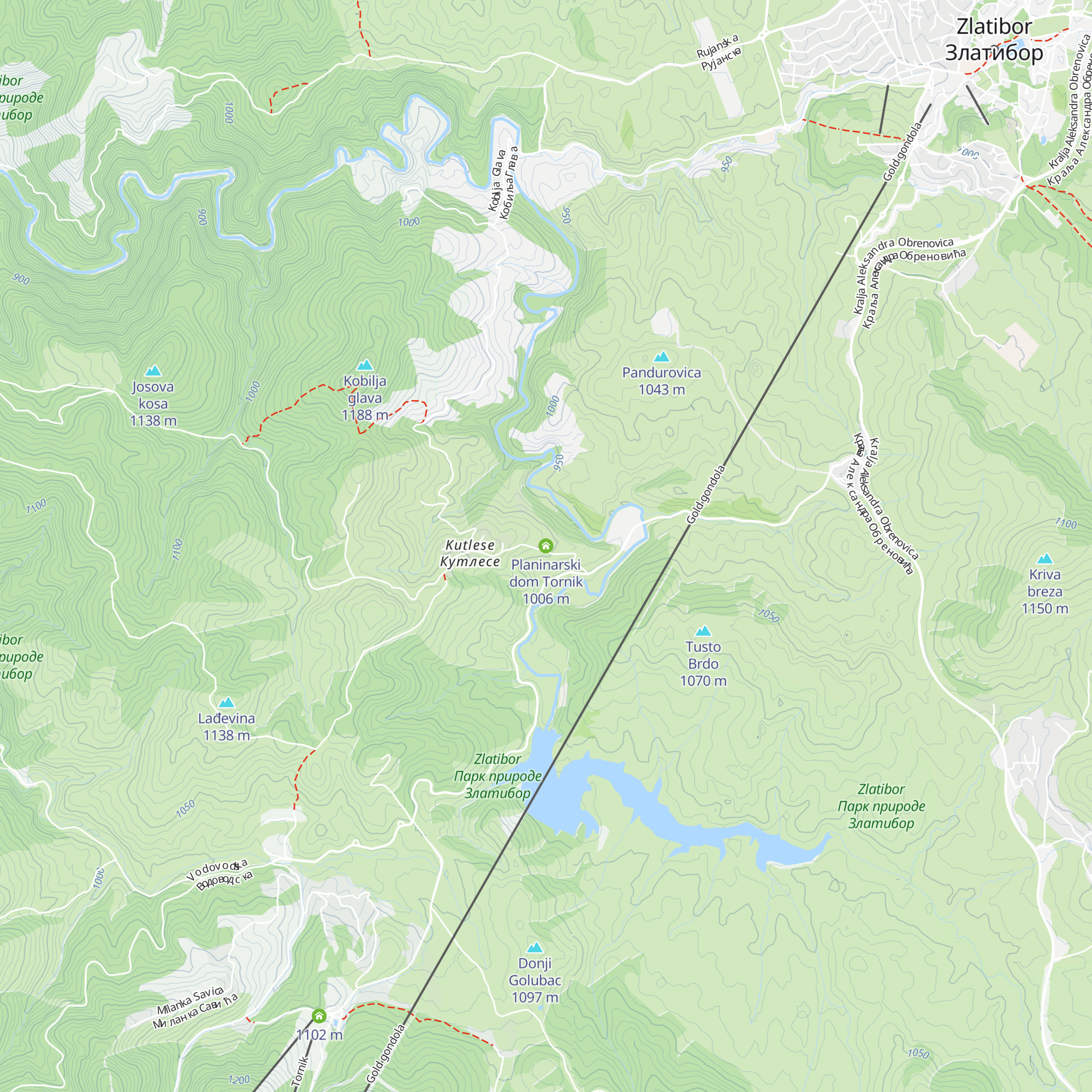 Planinarski dom Tornik map