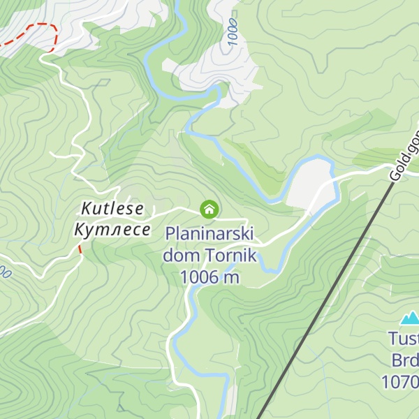 Map of Planinarski dom Tornik