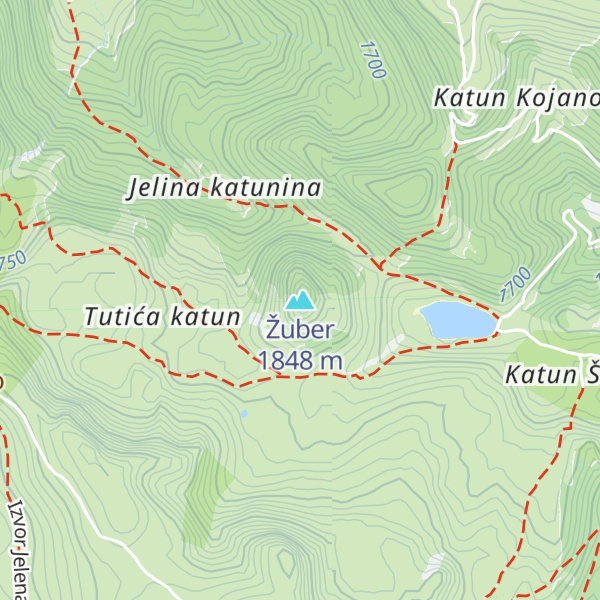 Map of Žuber