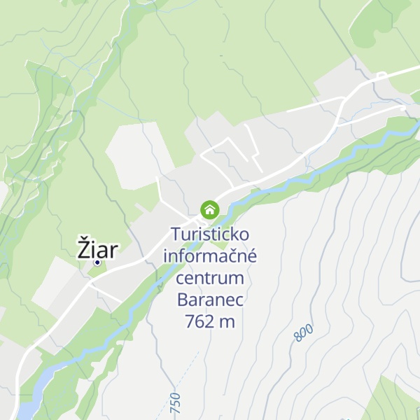 Map of Turisticko informačné centrum Baranec