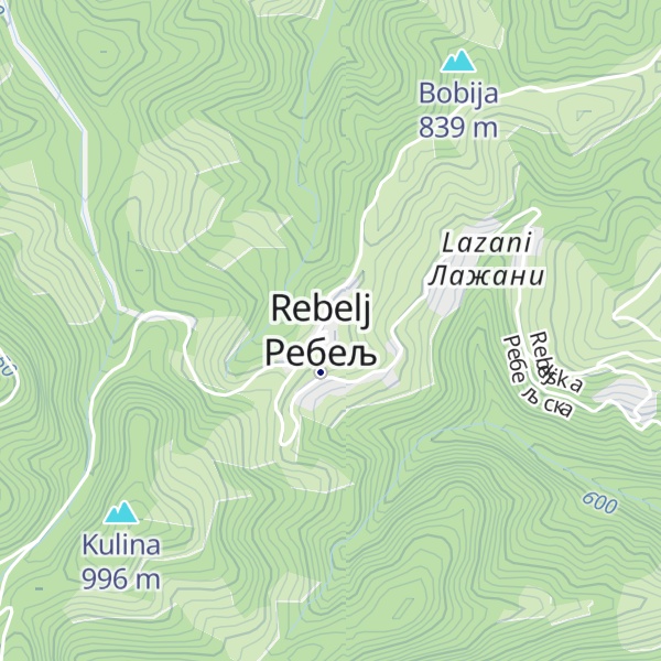 Map of Planinarski dom Krušik