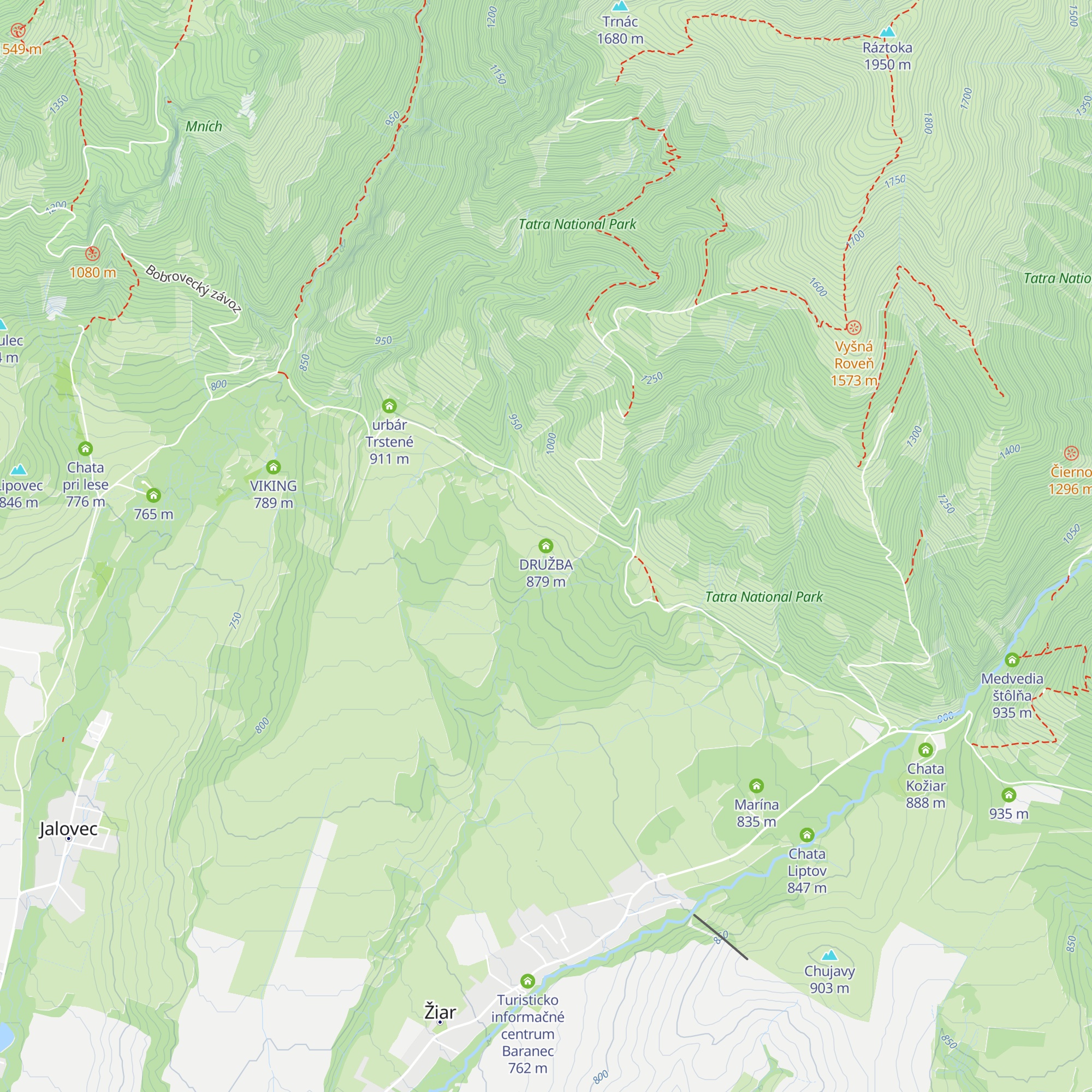 DRUŽBA map