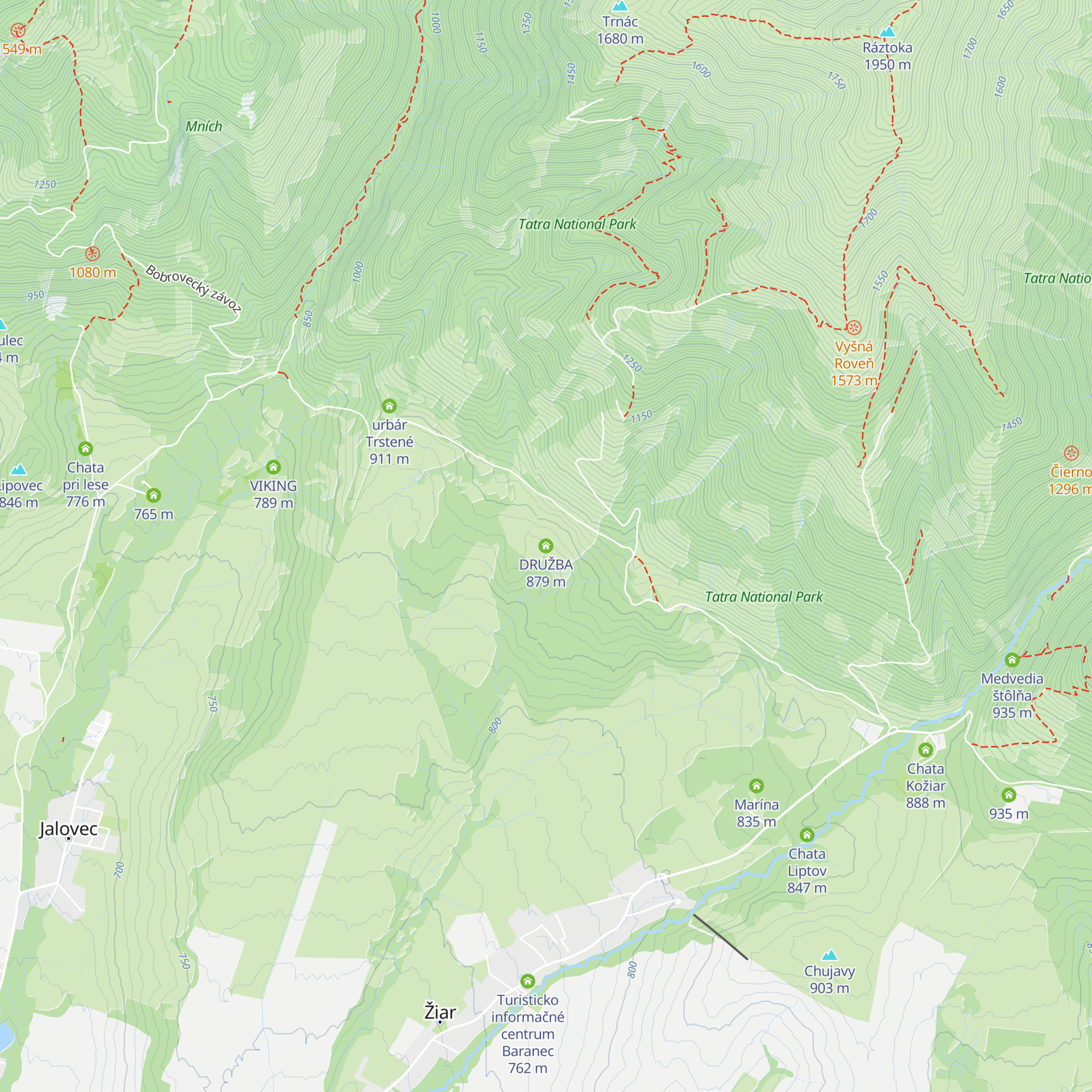 DRUŽBA map