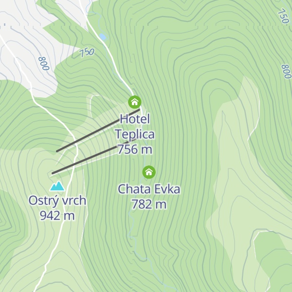 Map of Chata Teplica