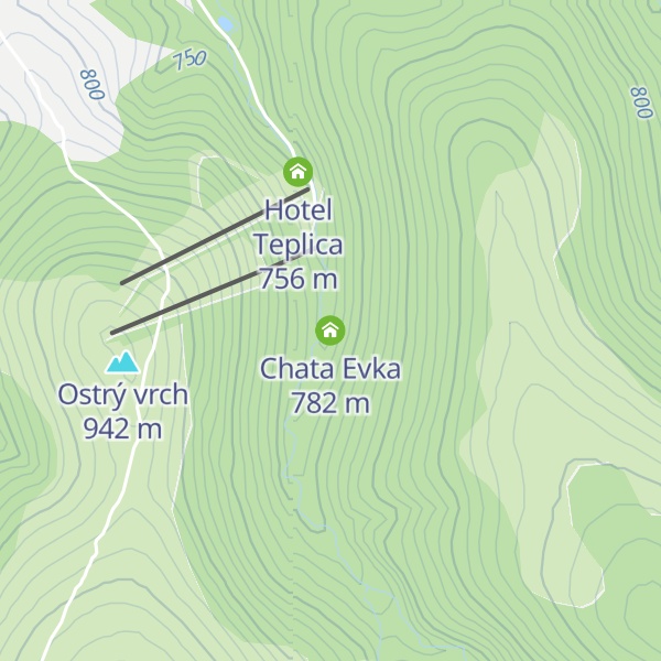 Map of Chata Evka