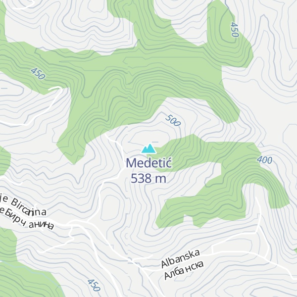 Map of Medetić