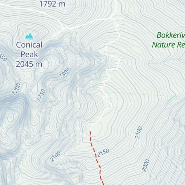 Map of Matroosberg