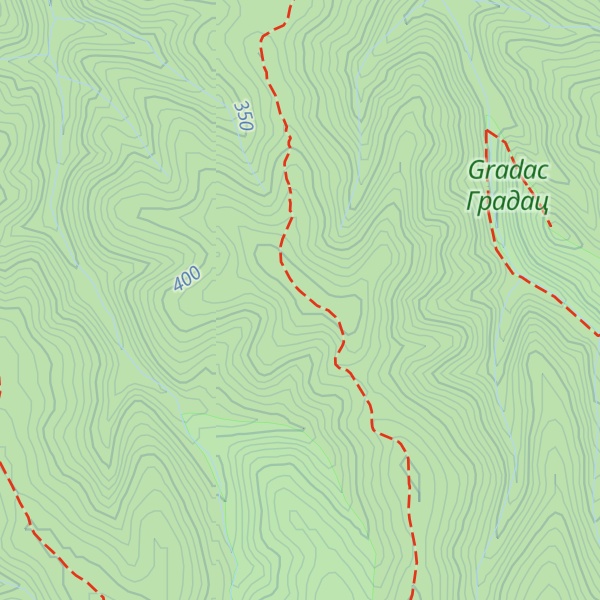 Map of Hajdučki breg