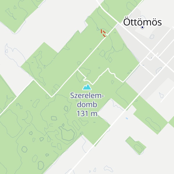 Map of Szerelem-domb