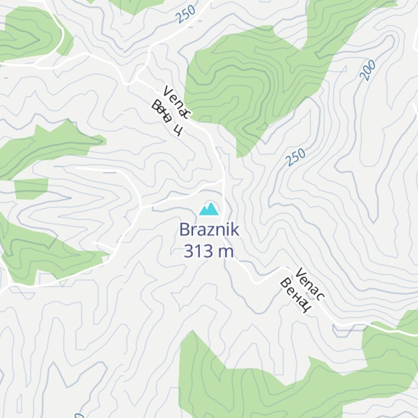 Map of Braznik