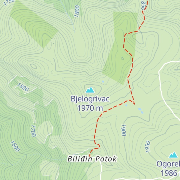 Map of Bjelogrivac