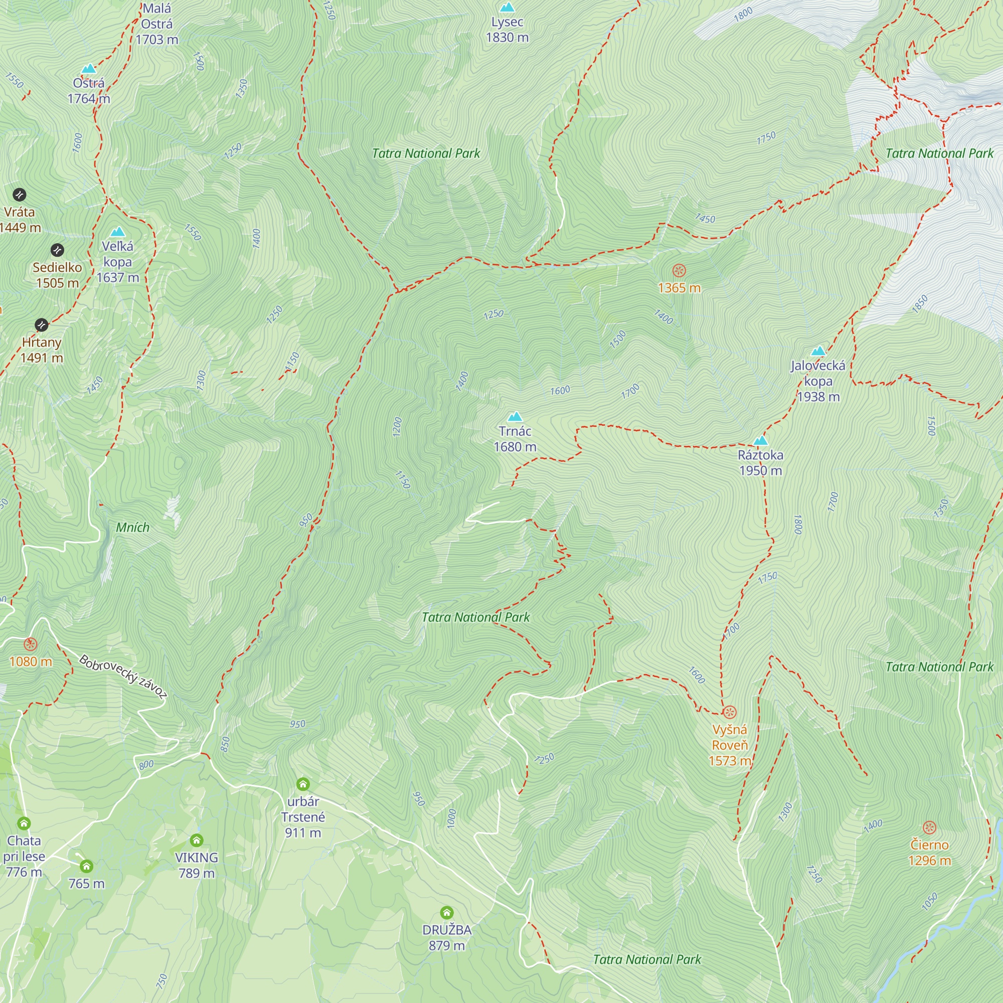 Košariská map