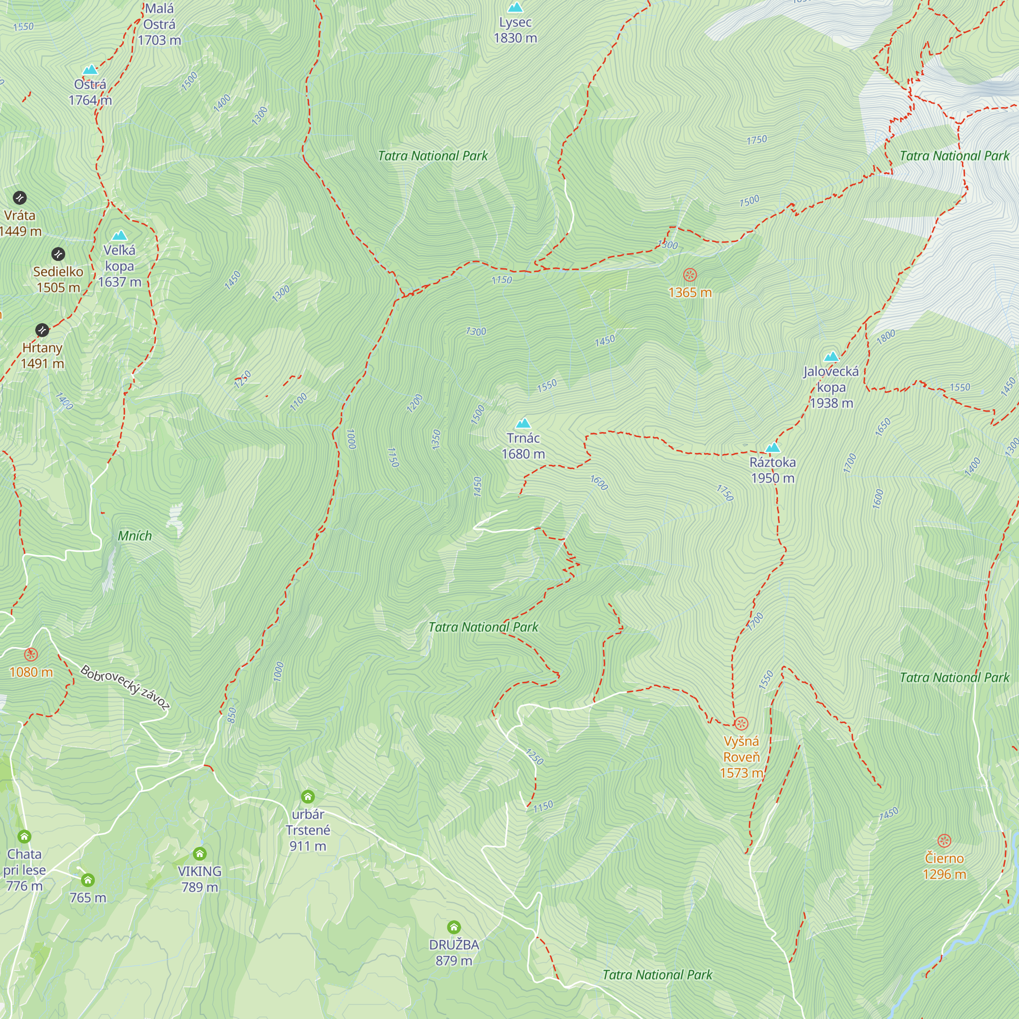 Košariská map