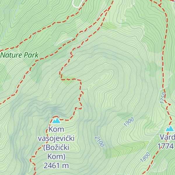 Map of Marin krš
