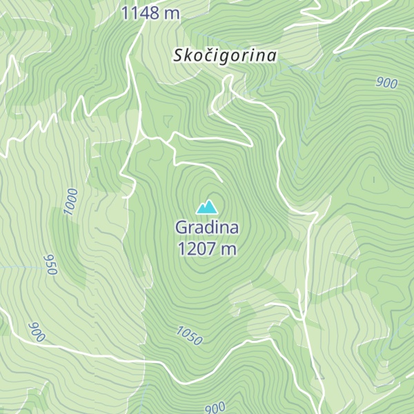 Map of Gradina