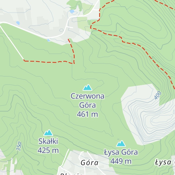 Map of Czerwona Góra