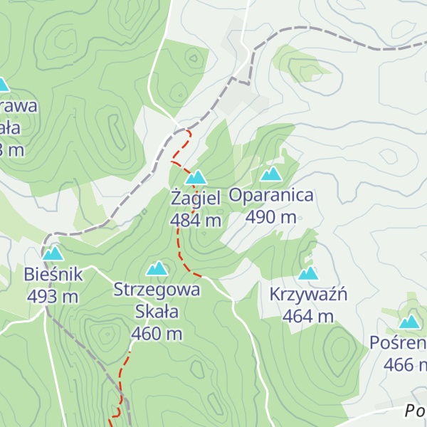 Map of Dolne Skały