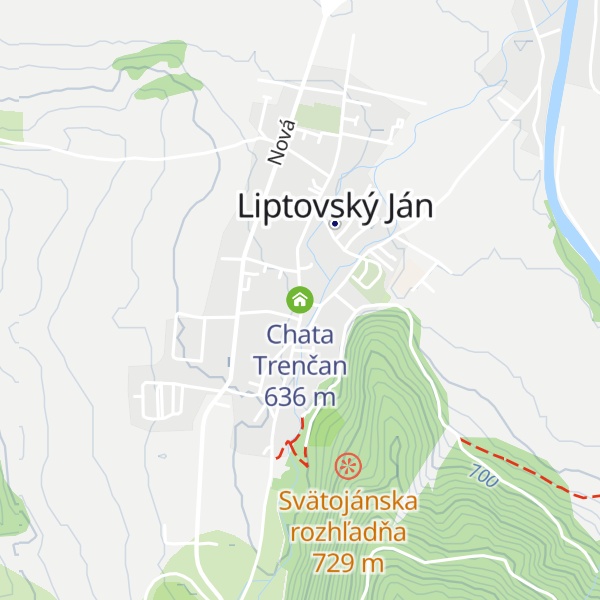 Map of Chata Trenčan