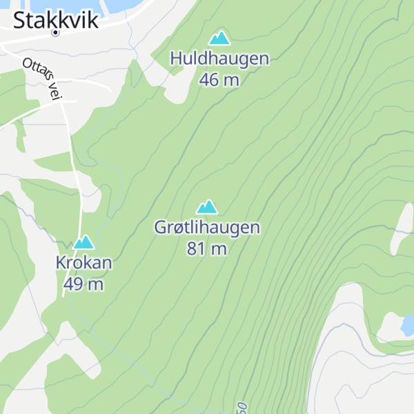 Map of Grøtlihaugen