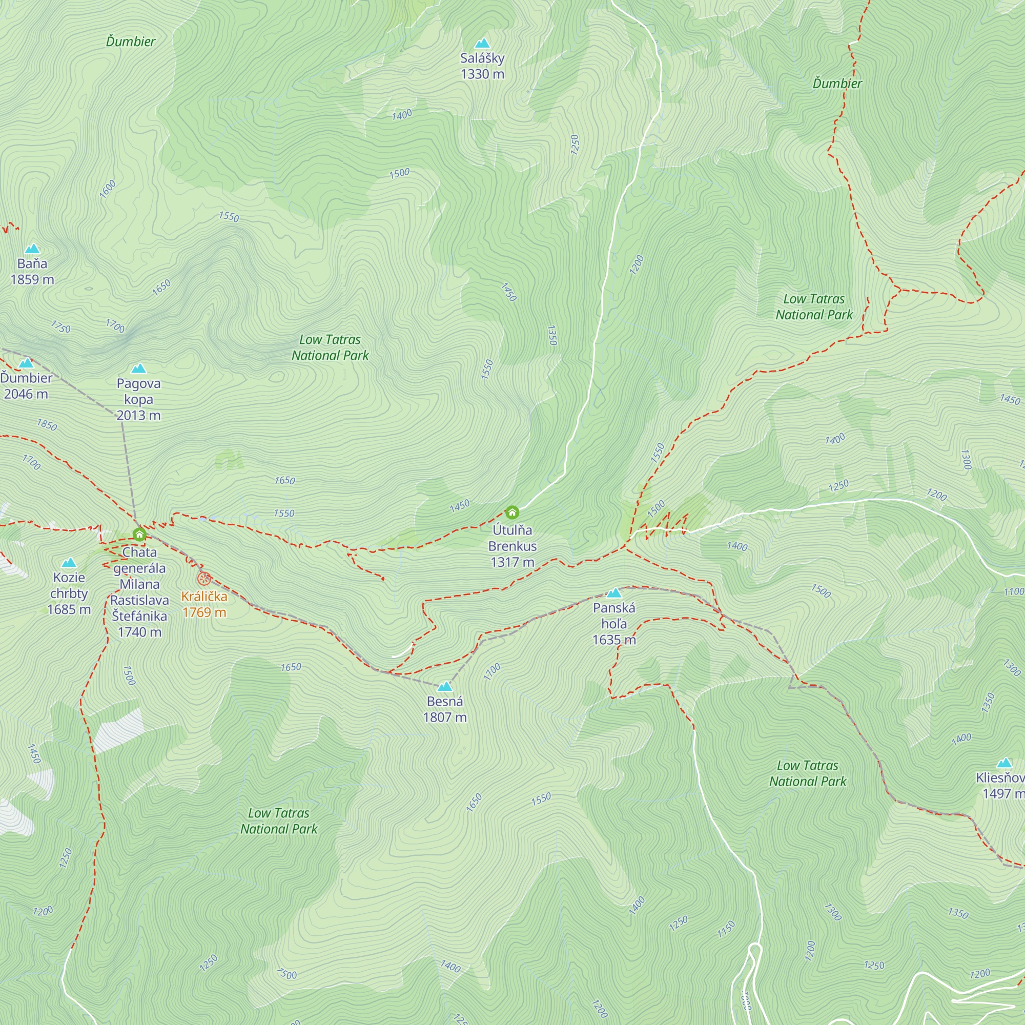 Útulňa Brenkus map