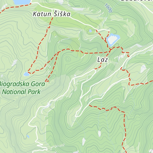 Map of Katun Reljina Mountain Retreat