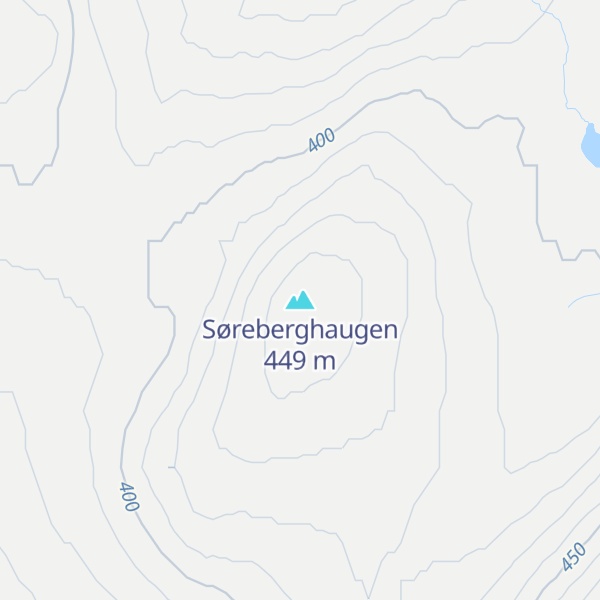 Map of Søreberghaugen