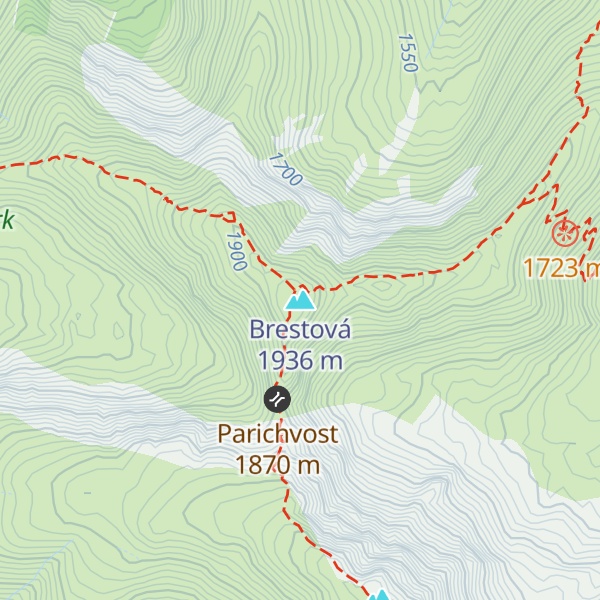 Map of Brestová