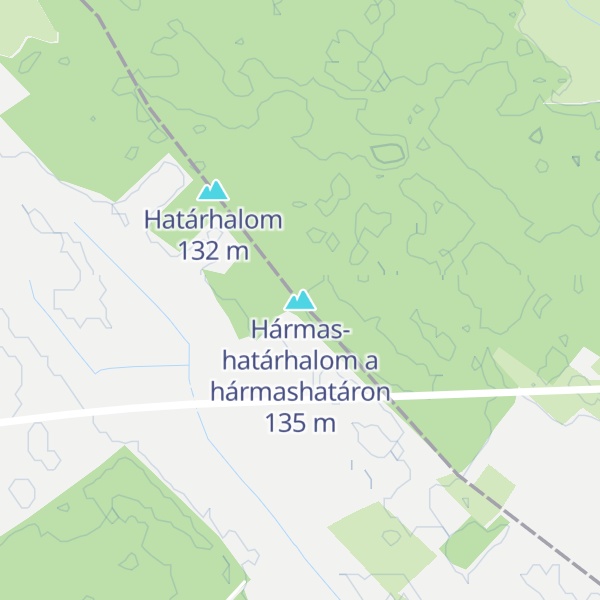 Map of Hármas-határhalom a hármashatáron