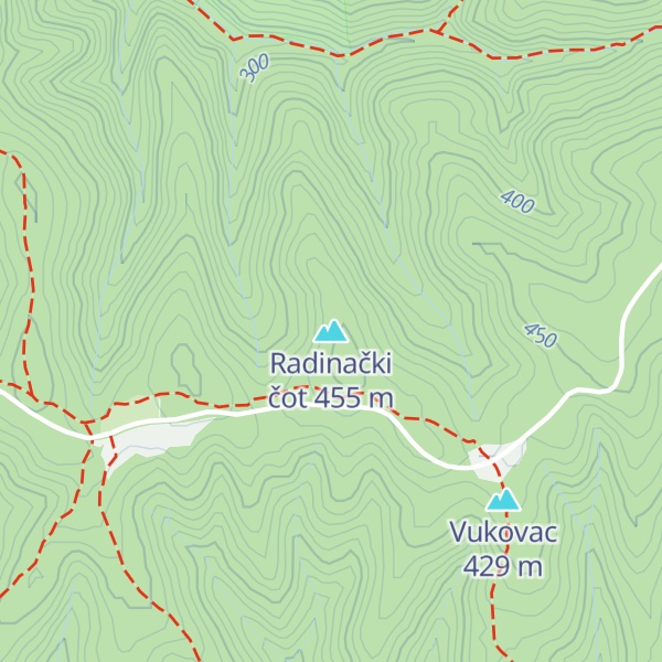 Map of Radinački čot