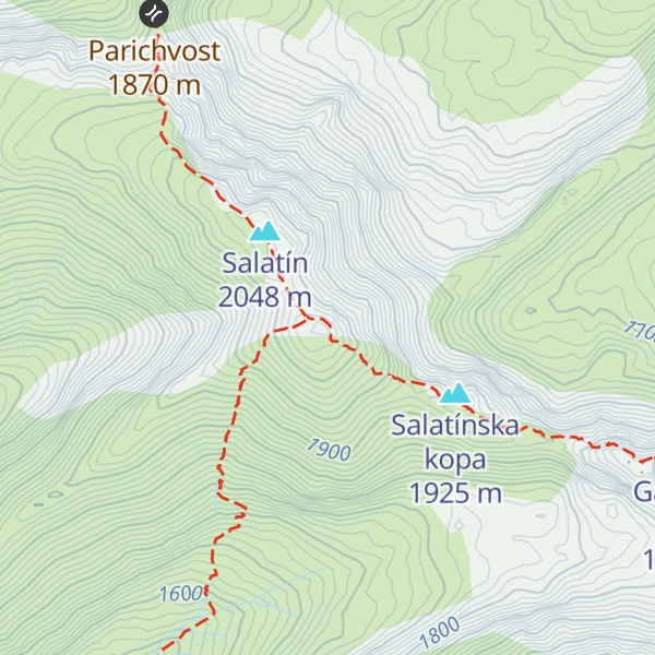 Map of Malý Salatín