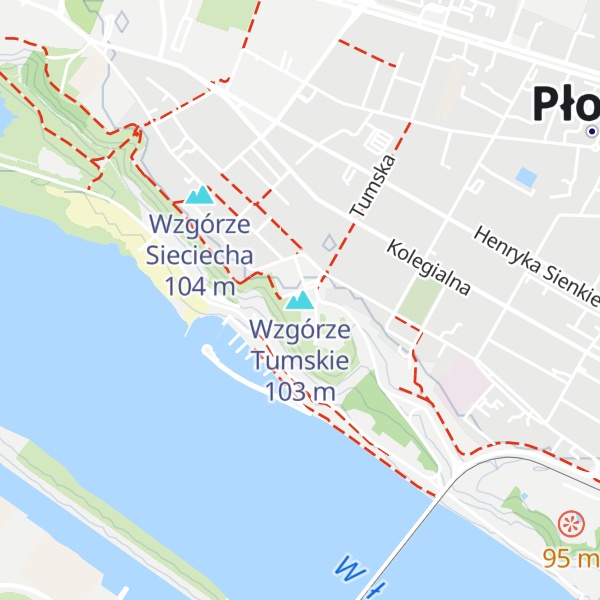 Map of Wzgórze Tumskie