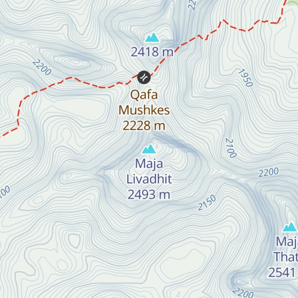Map of Maja Livadhit