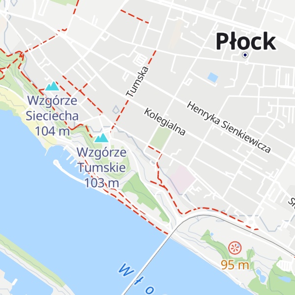 Map of Wzgórze Dominikańskie