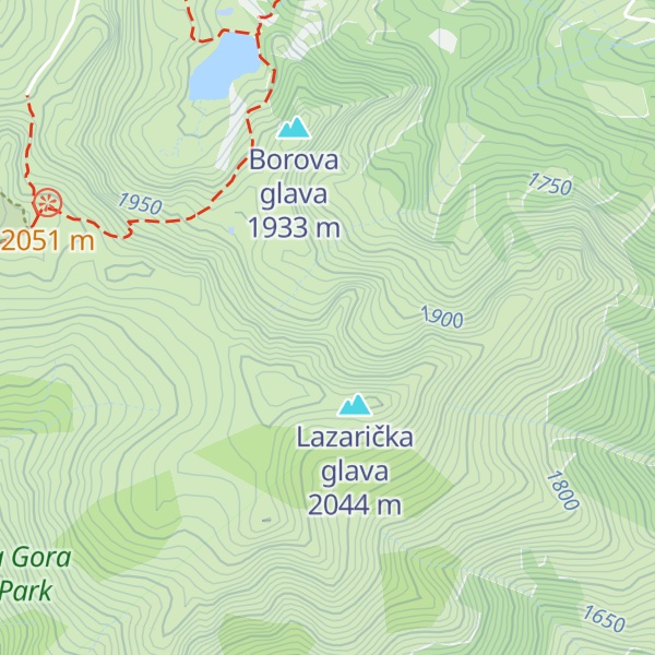 Map of Srednji krš
