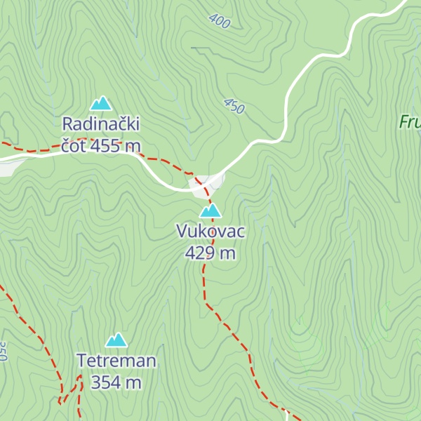 Map of Vukovac