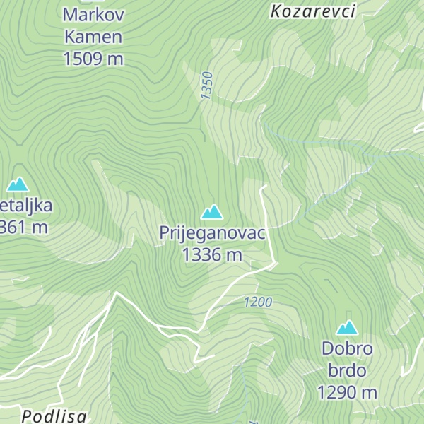 Map of Prijeganovac