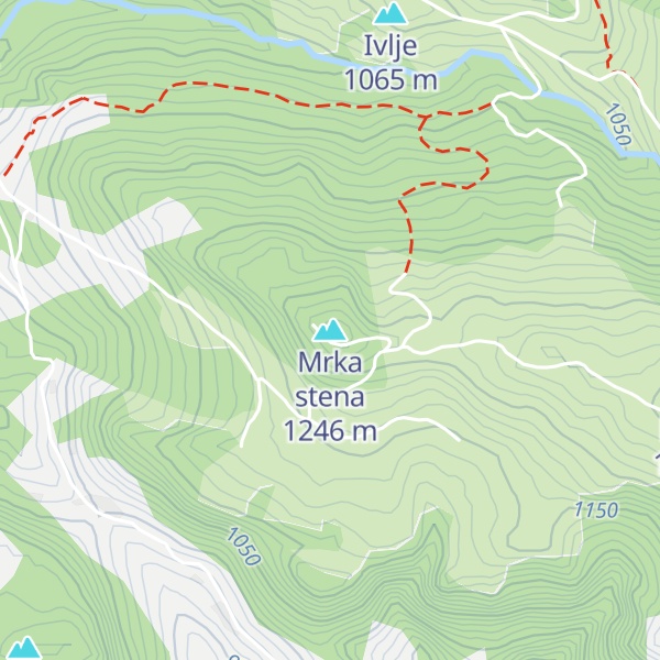 Map of Mrka stena