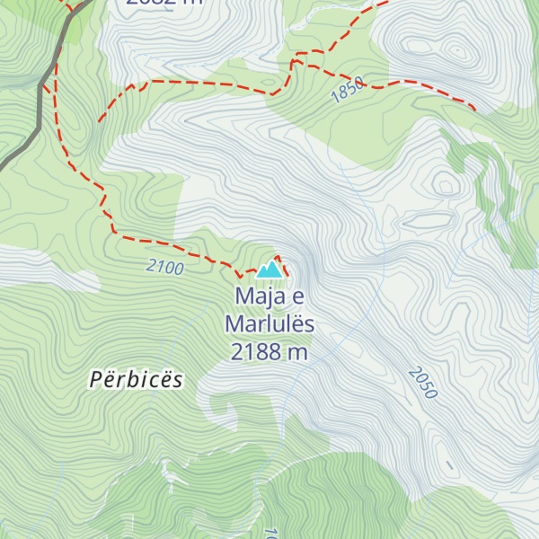 Map of Maja e Marlulës