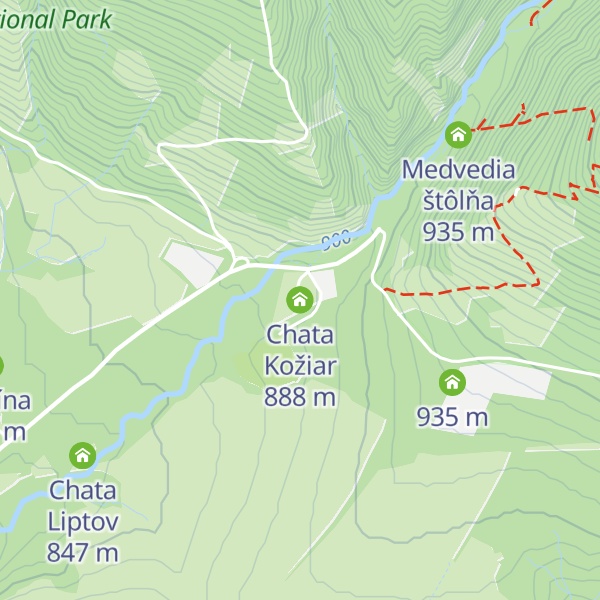 Map of Chata Kožiar