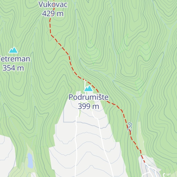 Map of Podrumište
