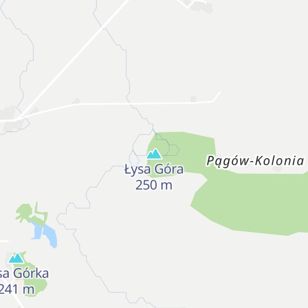 Map of Łysa Góra