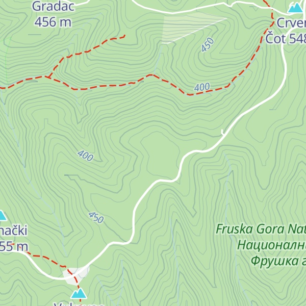 Map of Lipov čot