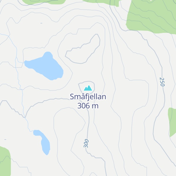 Map of Småfjellan