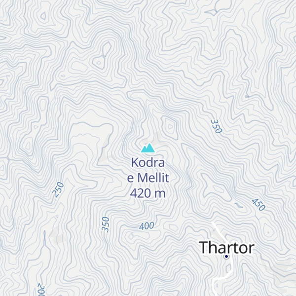 Map of Kodra e Mellit