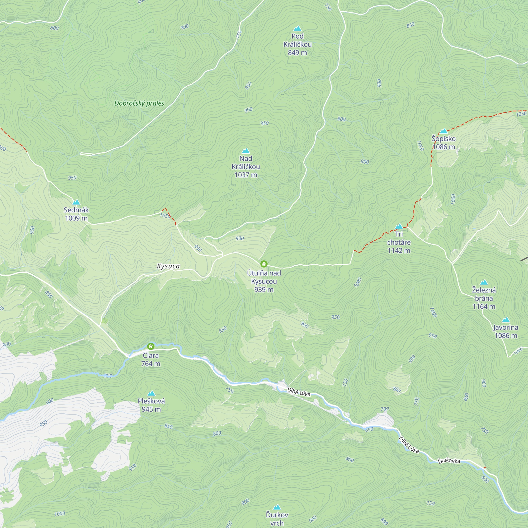 Útulňa nad Kysucou map