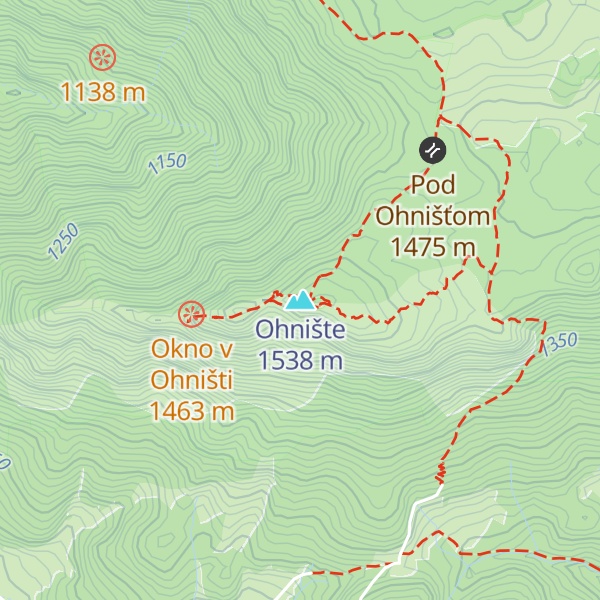 Map of Ohnište