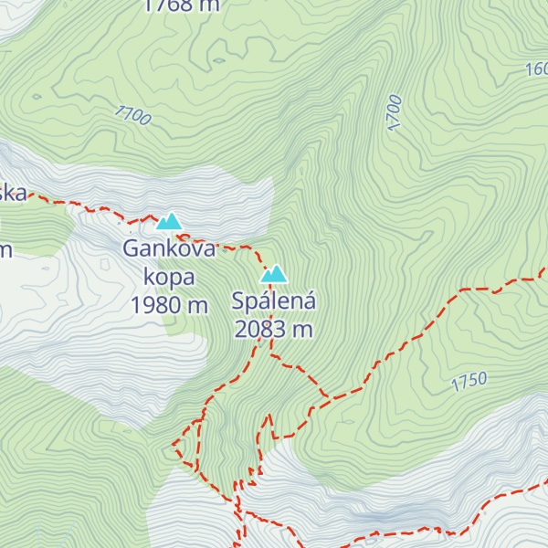 Map of Spálená