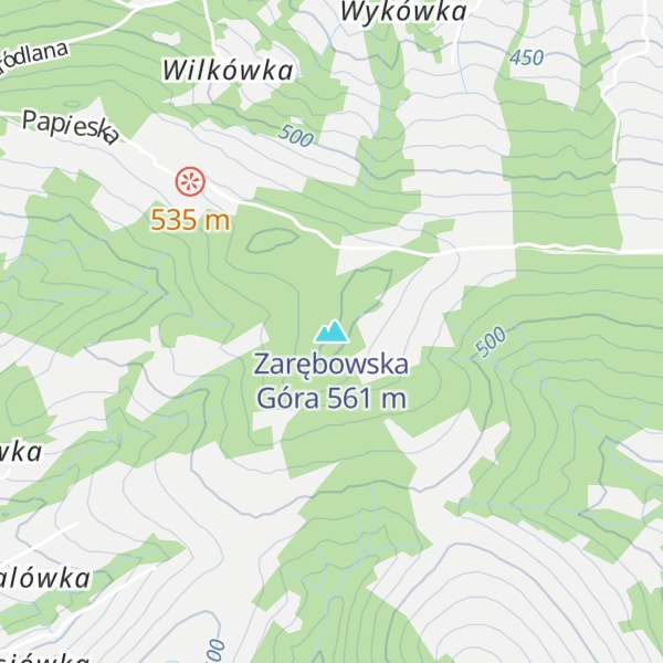 Map of Zarębowska Góra