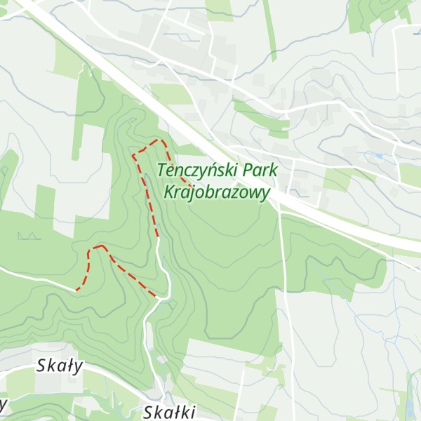 Map of Dębowe Skałki