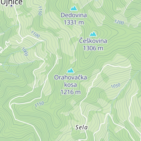 Map of Orahovačka kosa
